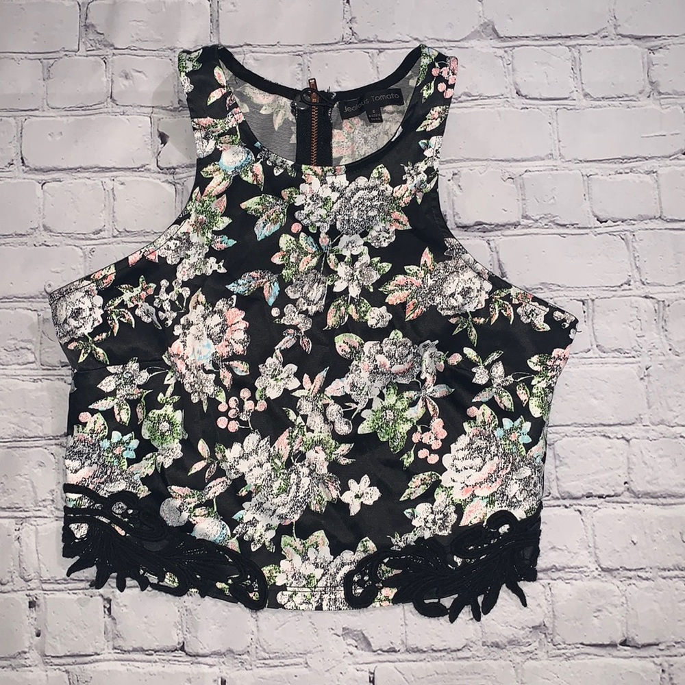 FLORAL CROP TOP